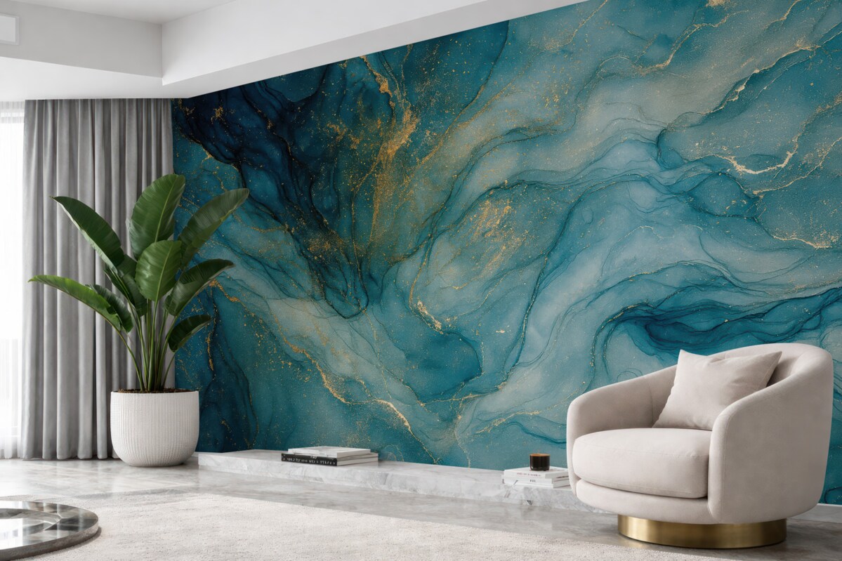 Fototapeta Atrament alkoholowy półprzezroczysty.