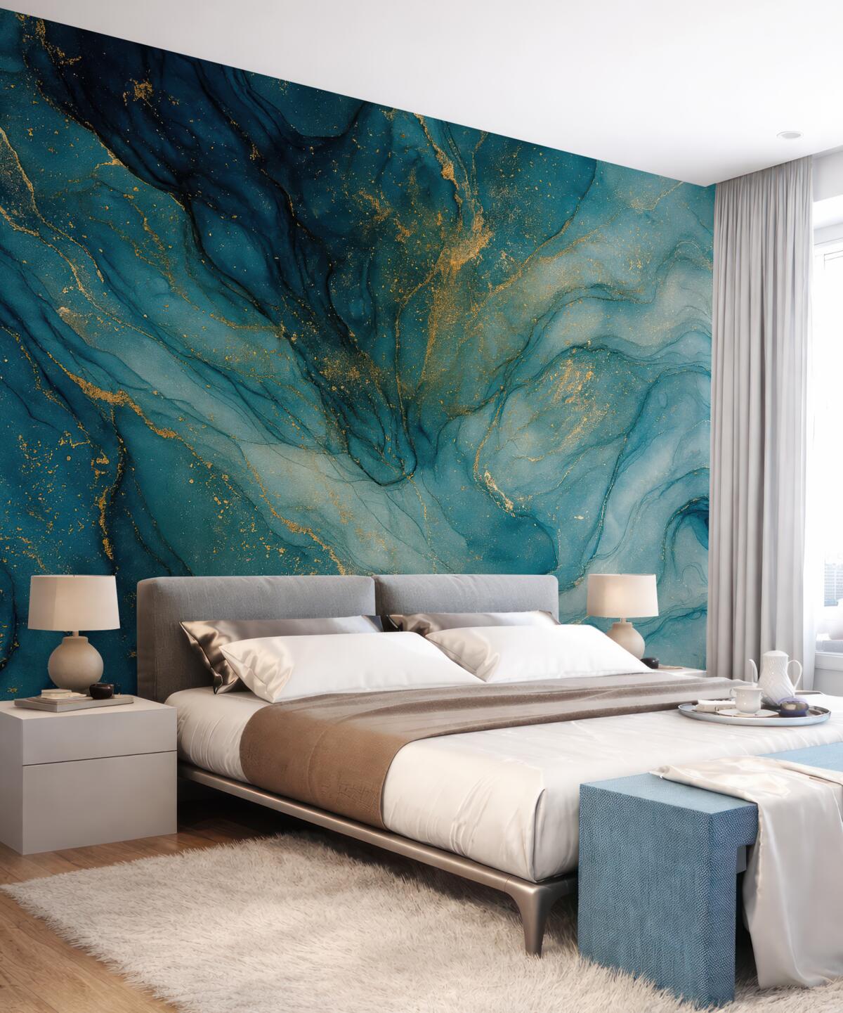 Fototapeta Atrament alkoholowy półprzezroczysty.