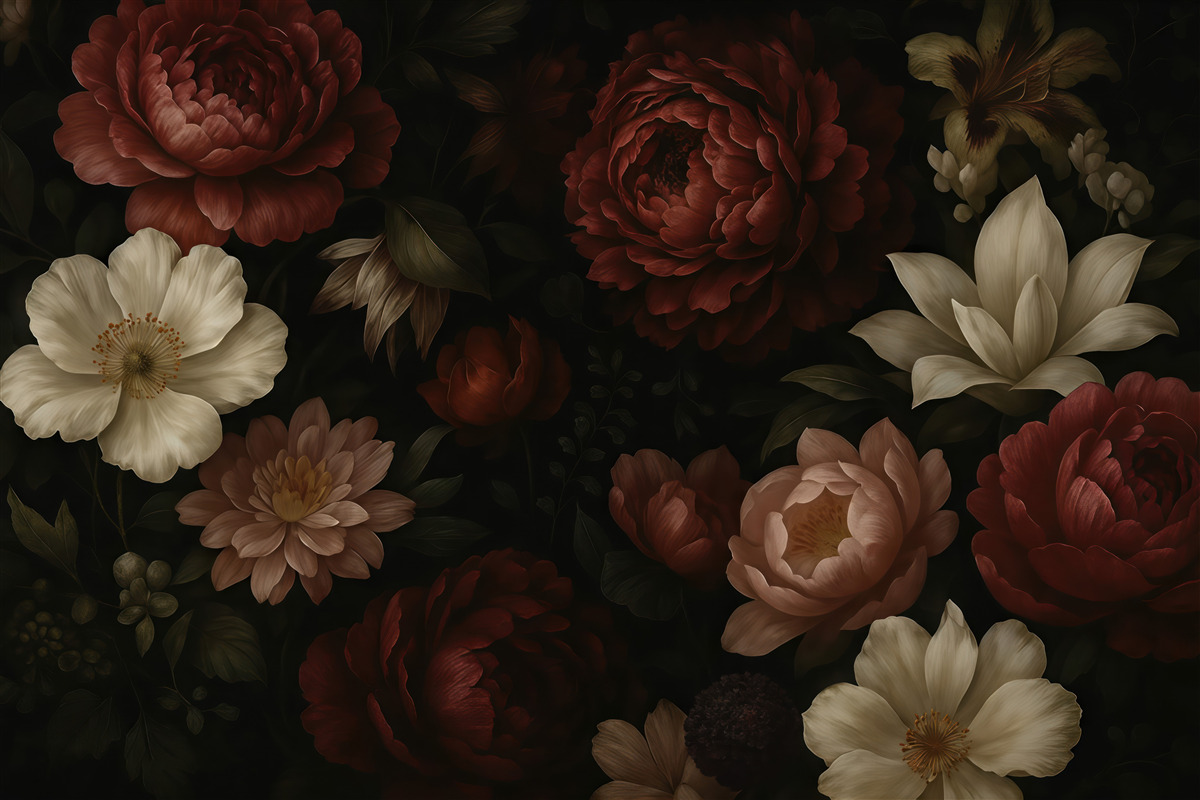 Fototapeta Projekt róży w stylu akwareli.