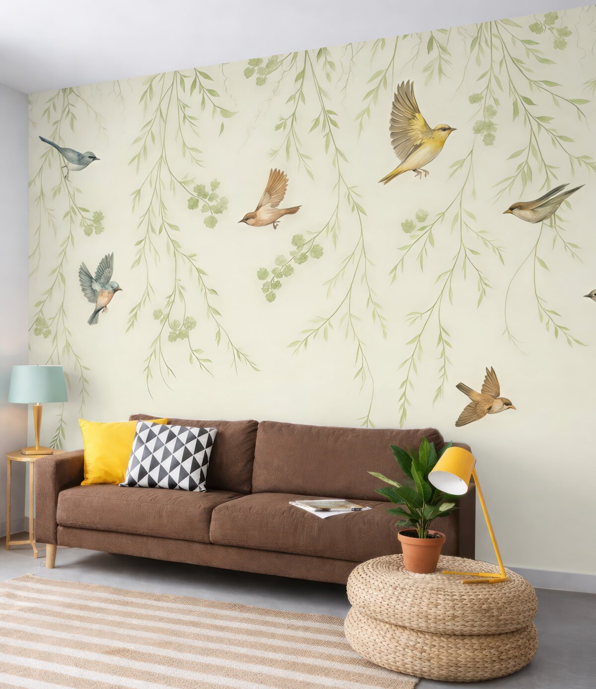 Fototapeta Gałęzie z ptakami, Chinoisere.