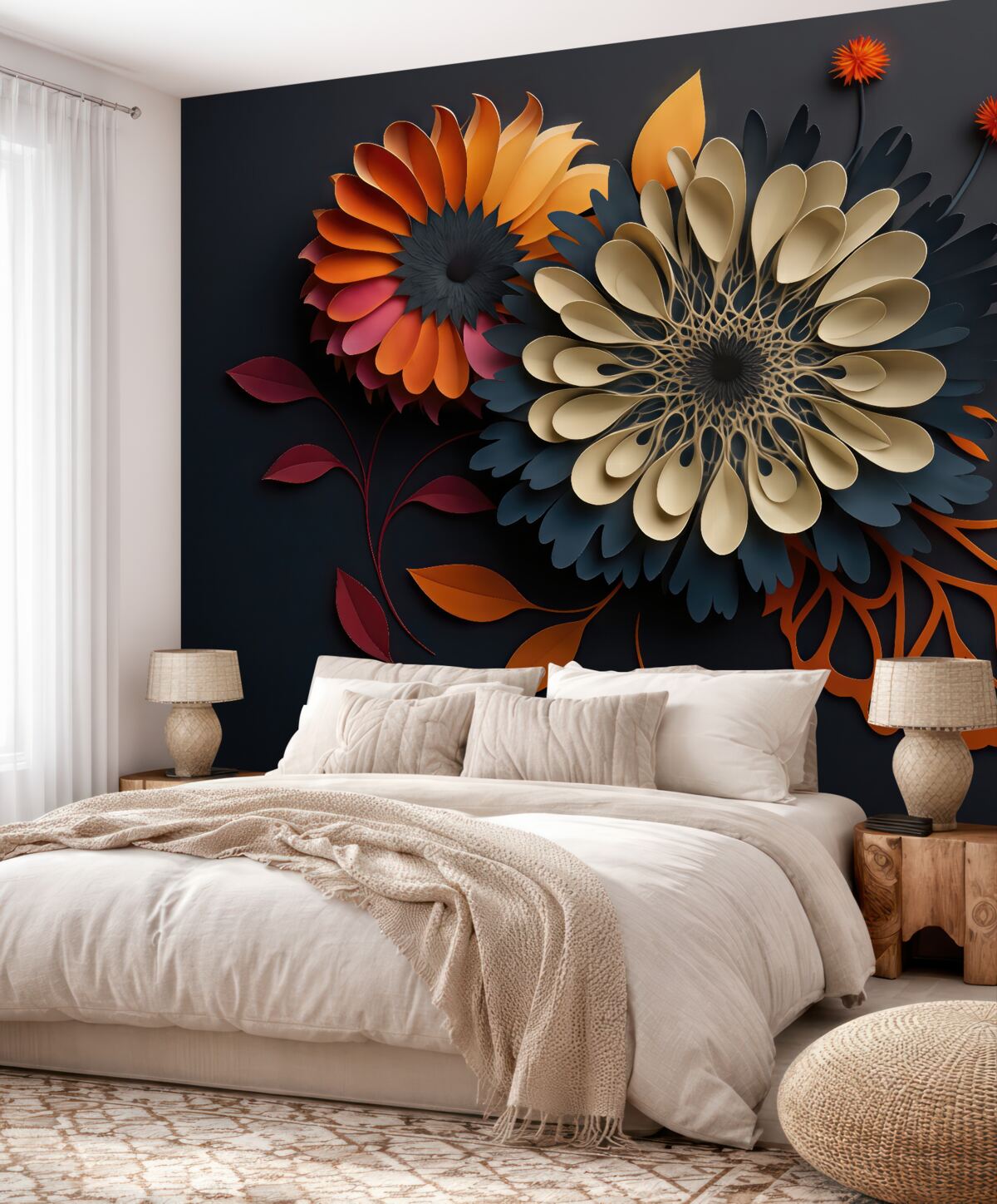 Fototapeta Kwiaty z papieru.