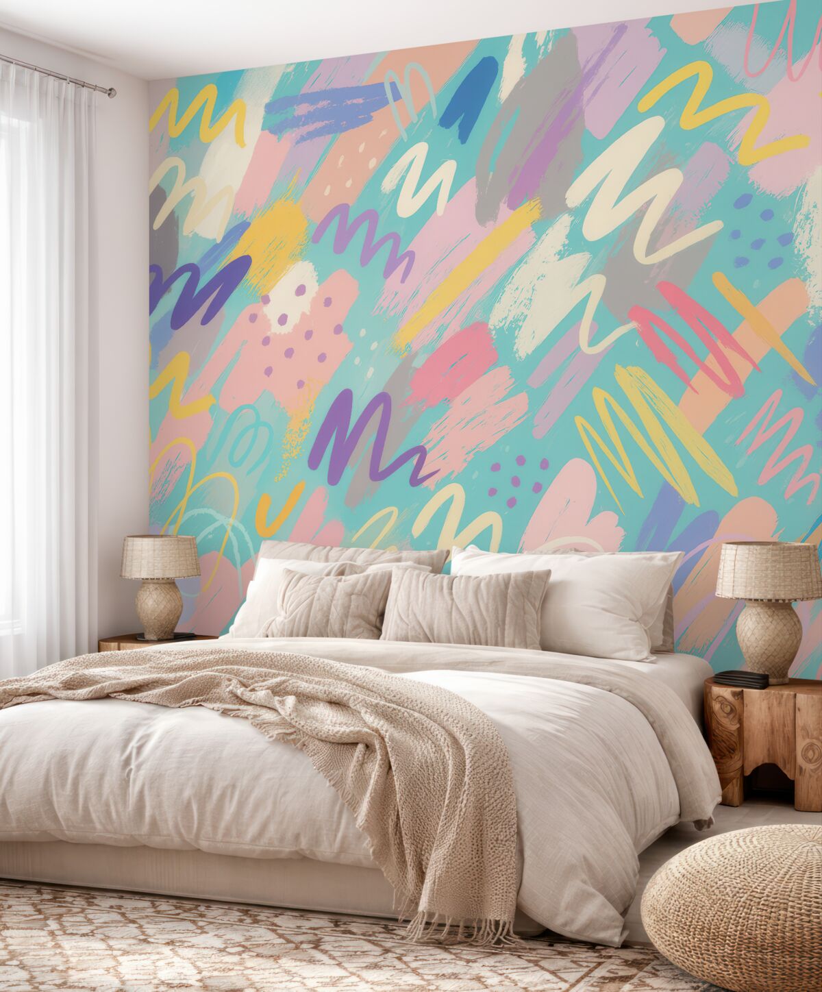 Fototapeta Kolorowe smugi abstrakcyjny sposób.