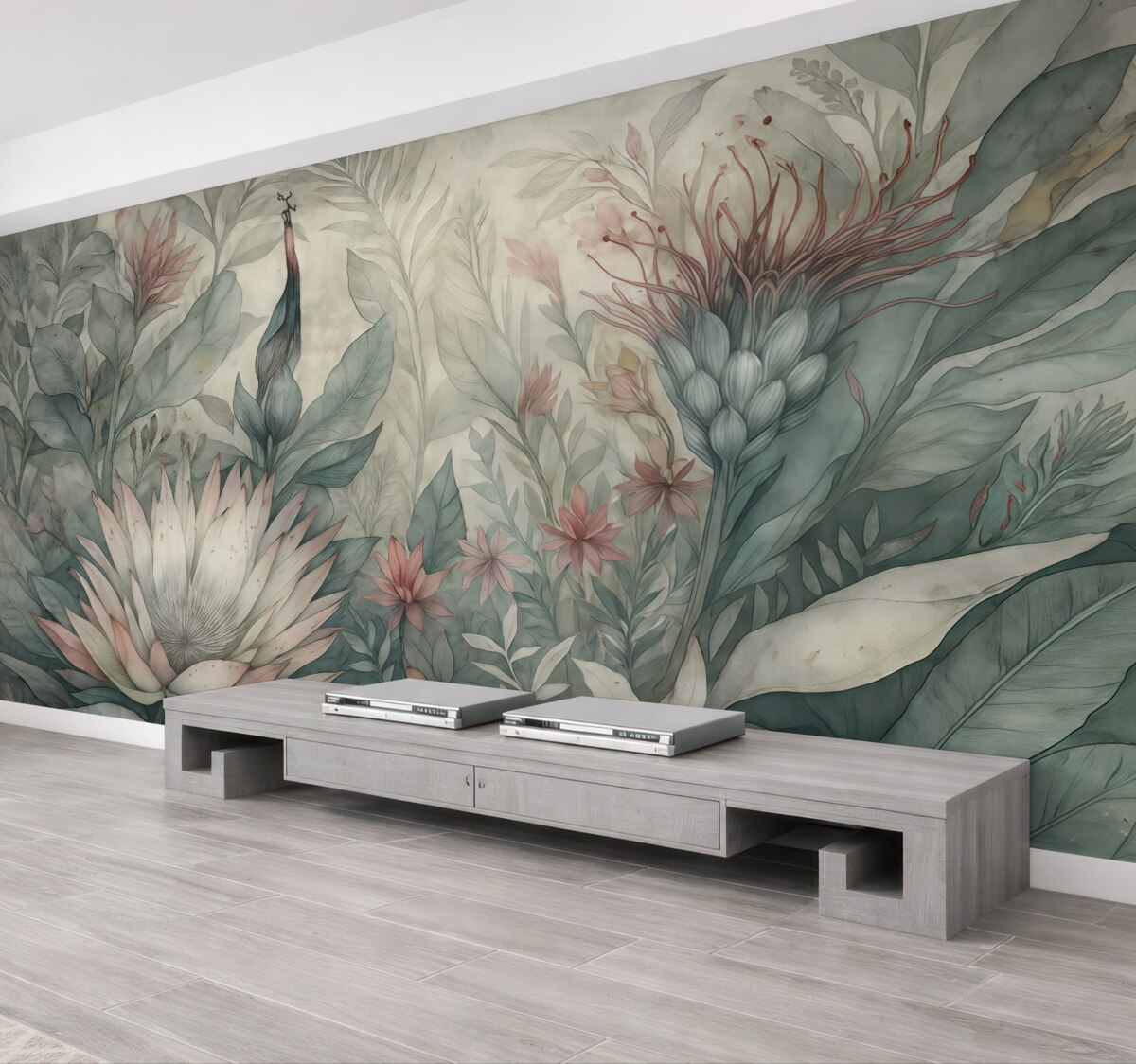 Fototapeta Wiele roślin tropikalnych.