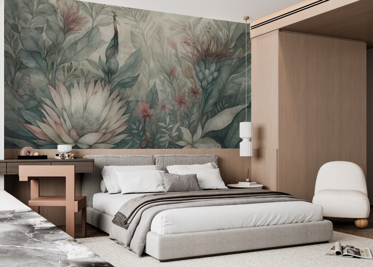 Fototapeta Wiele roślin tropikalnych.