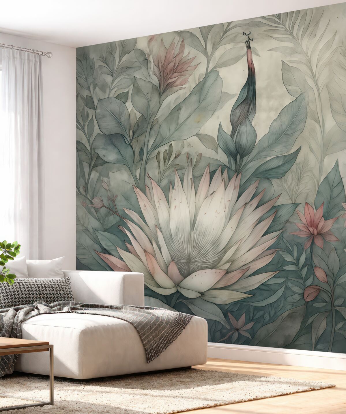 Fototapeta Wiele roślin tropikalnych.