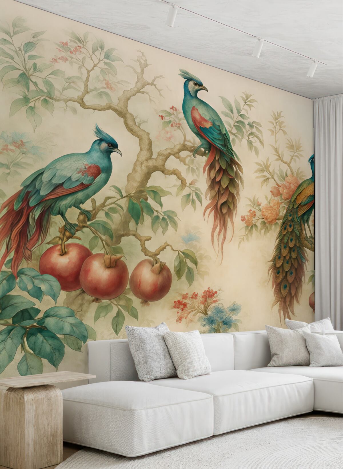 Fototapeta Ptaki na konarach granatu.