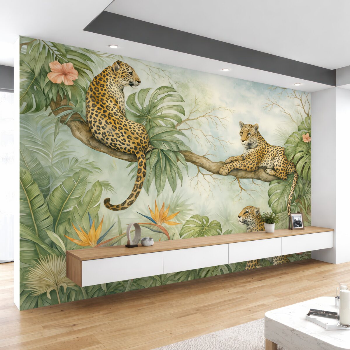 Fototapeta Tygrysy w dżungli.