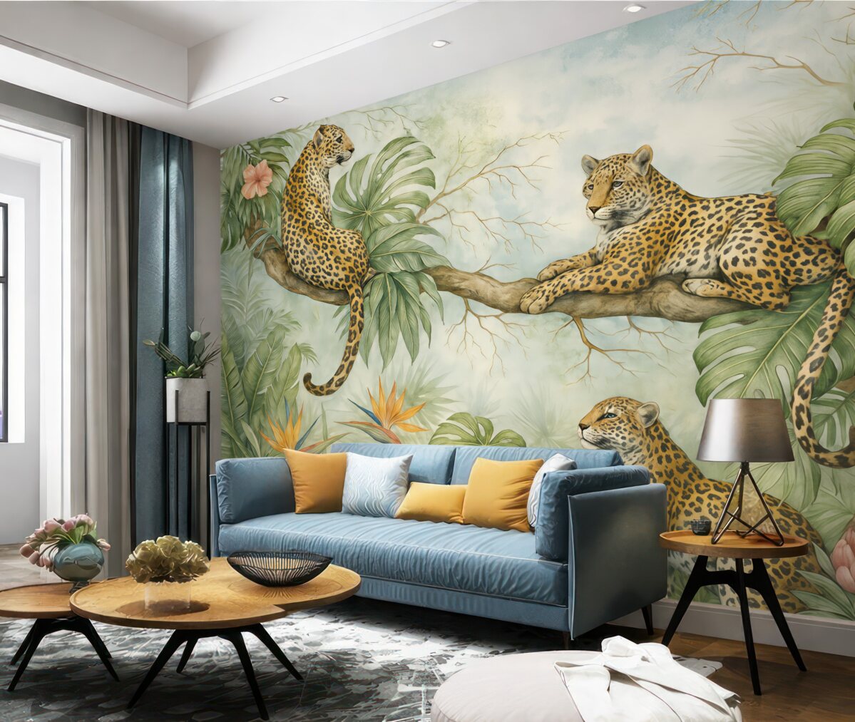 Fototapeta Tygrysy w dżungli.