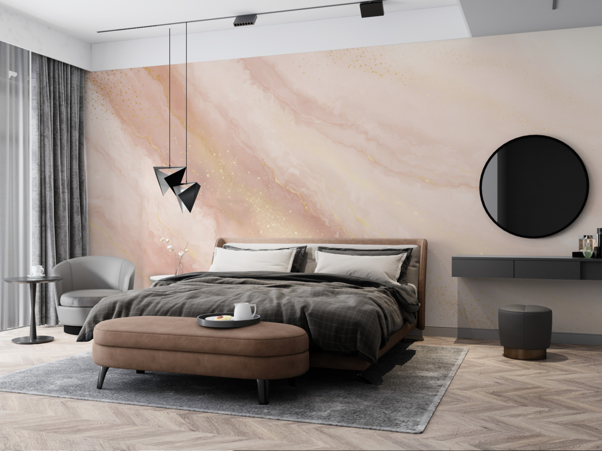 Fototapeta Obrazowanie abstrakcyjne, naśladujące marmurową fakturę kamienia.