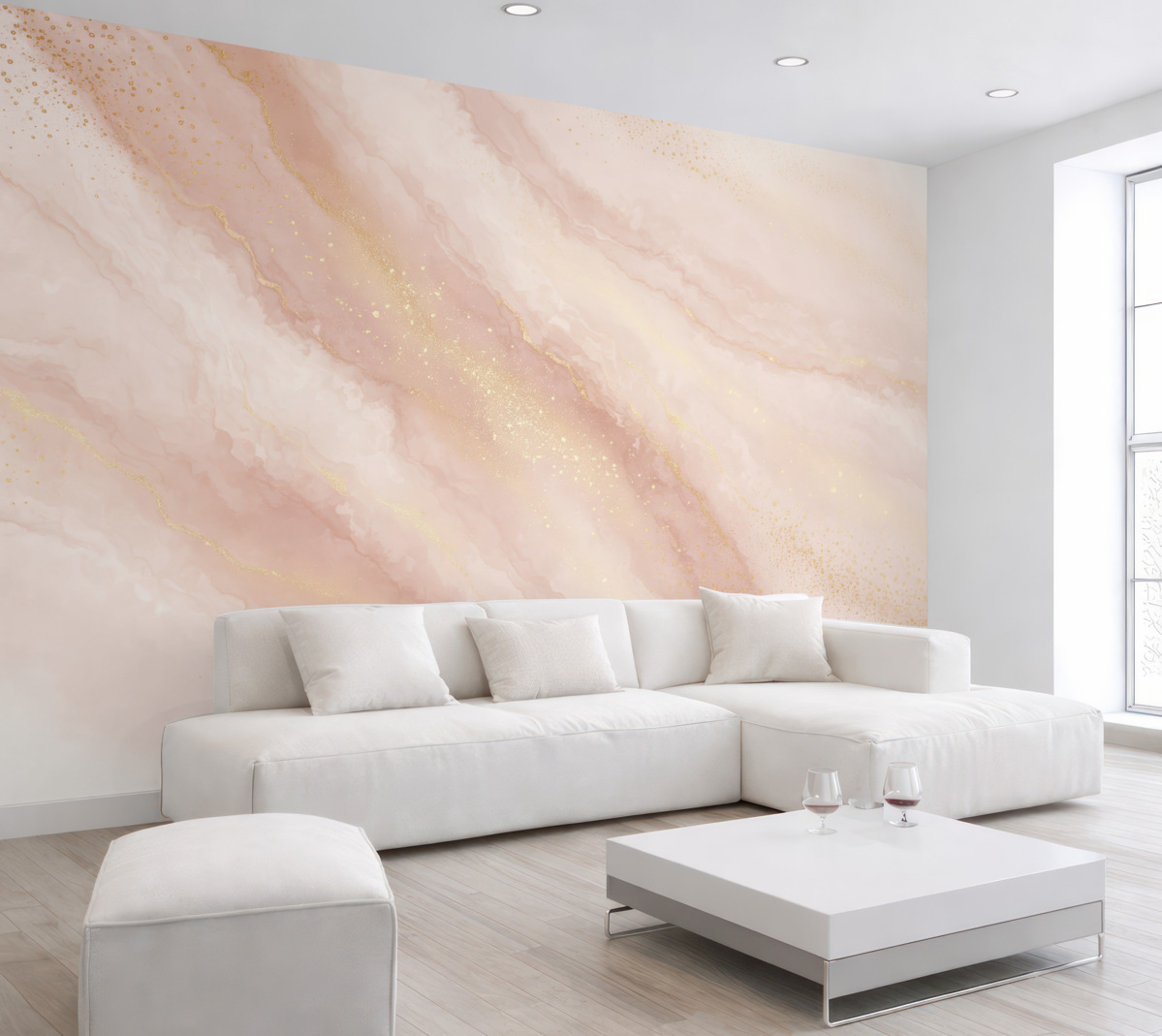 Fototapeta Obrazowanie abstrakcyjne, naśladujące marmurową fakturę kamienia.