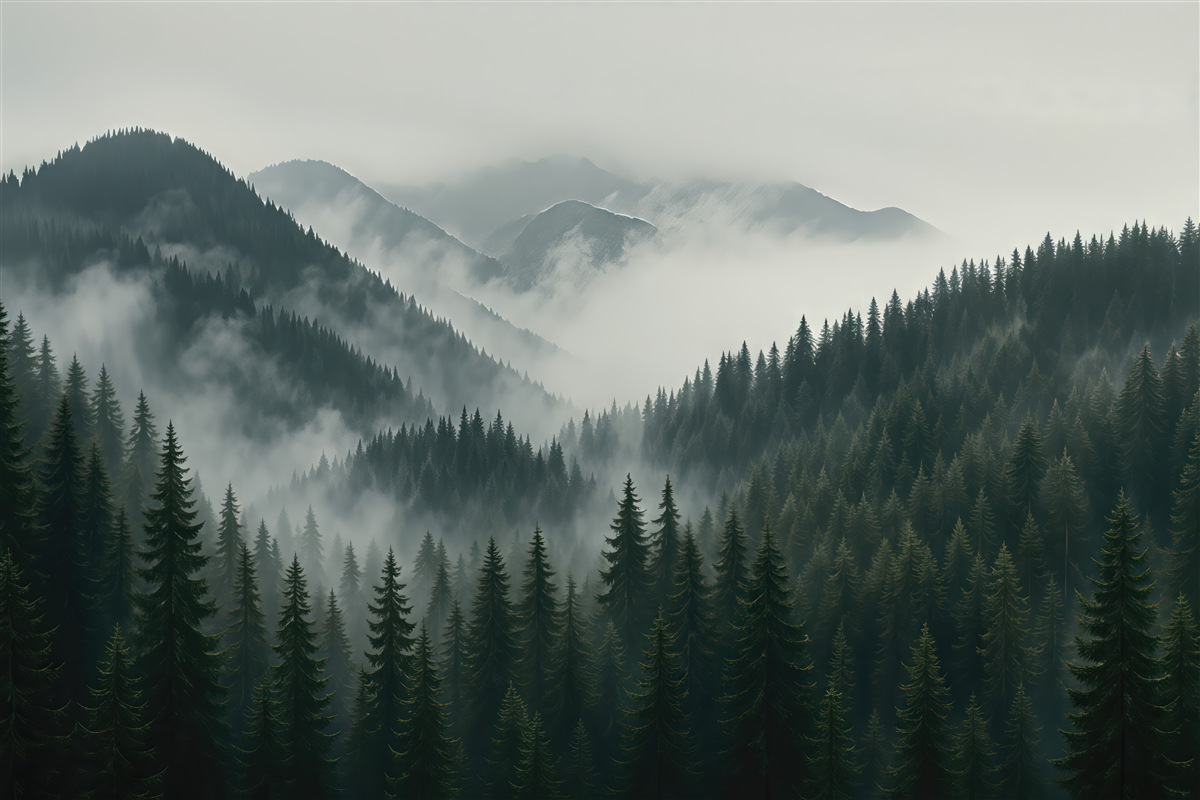 Fototapeta Pejzaż górski i cisza.