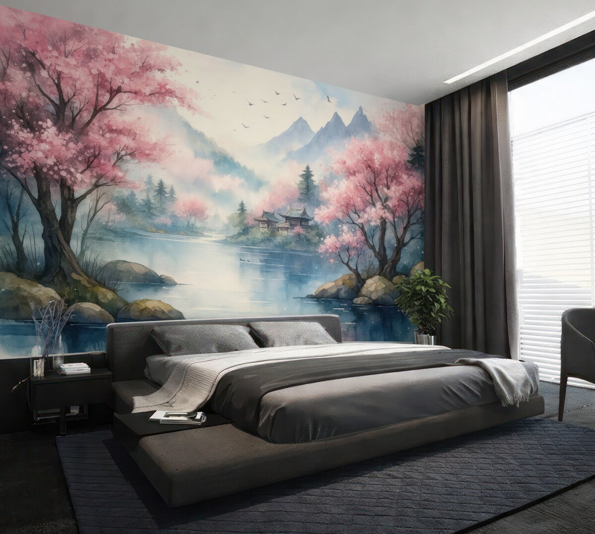 Fototapeta Górski pejzaż zatokowy.