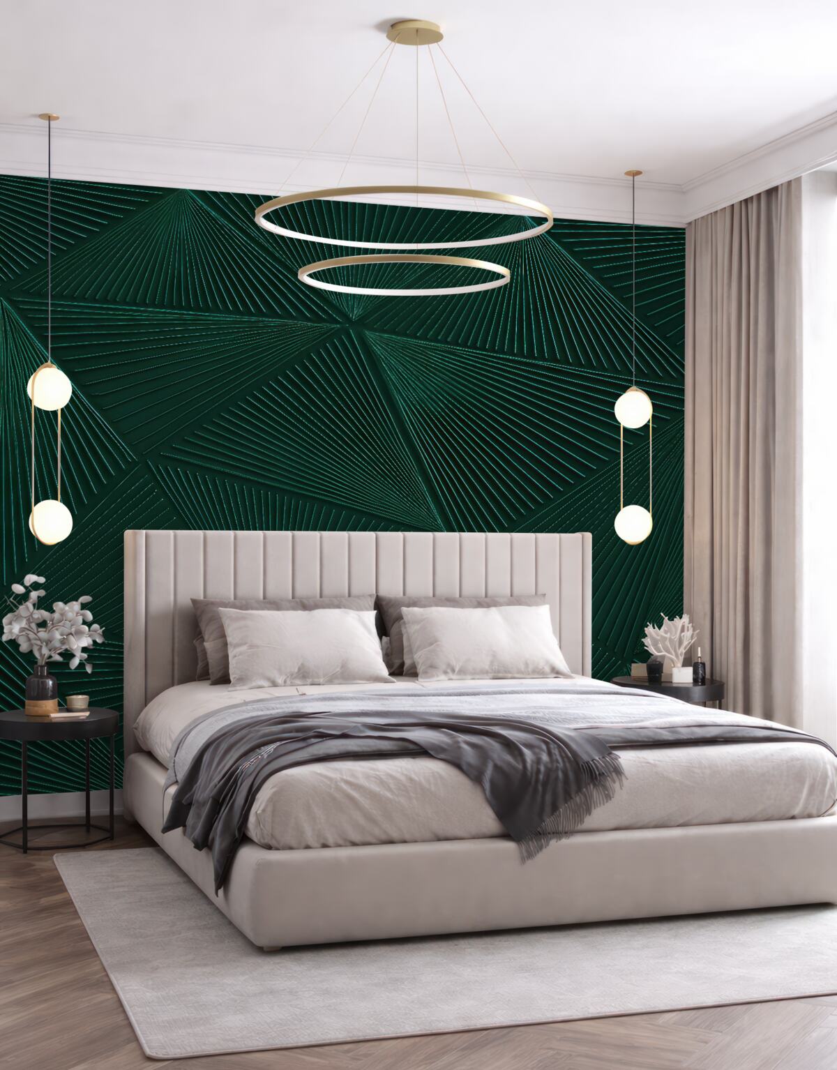 Fototapeta Ciemnozielone zestawienia kolorów.