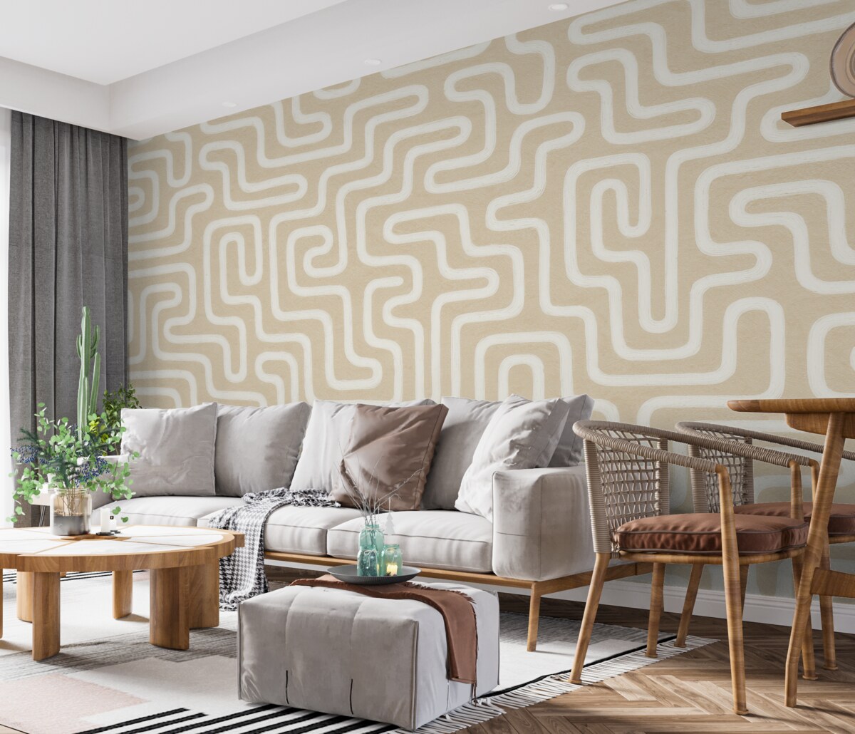 Fototapeta Streszczenie labiryntu w stonowanych barwach.