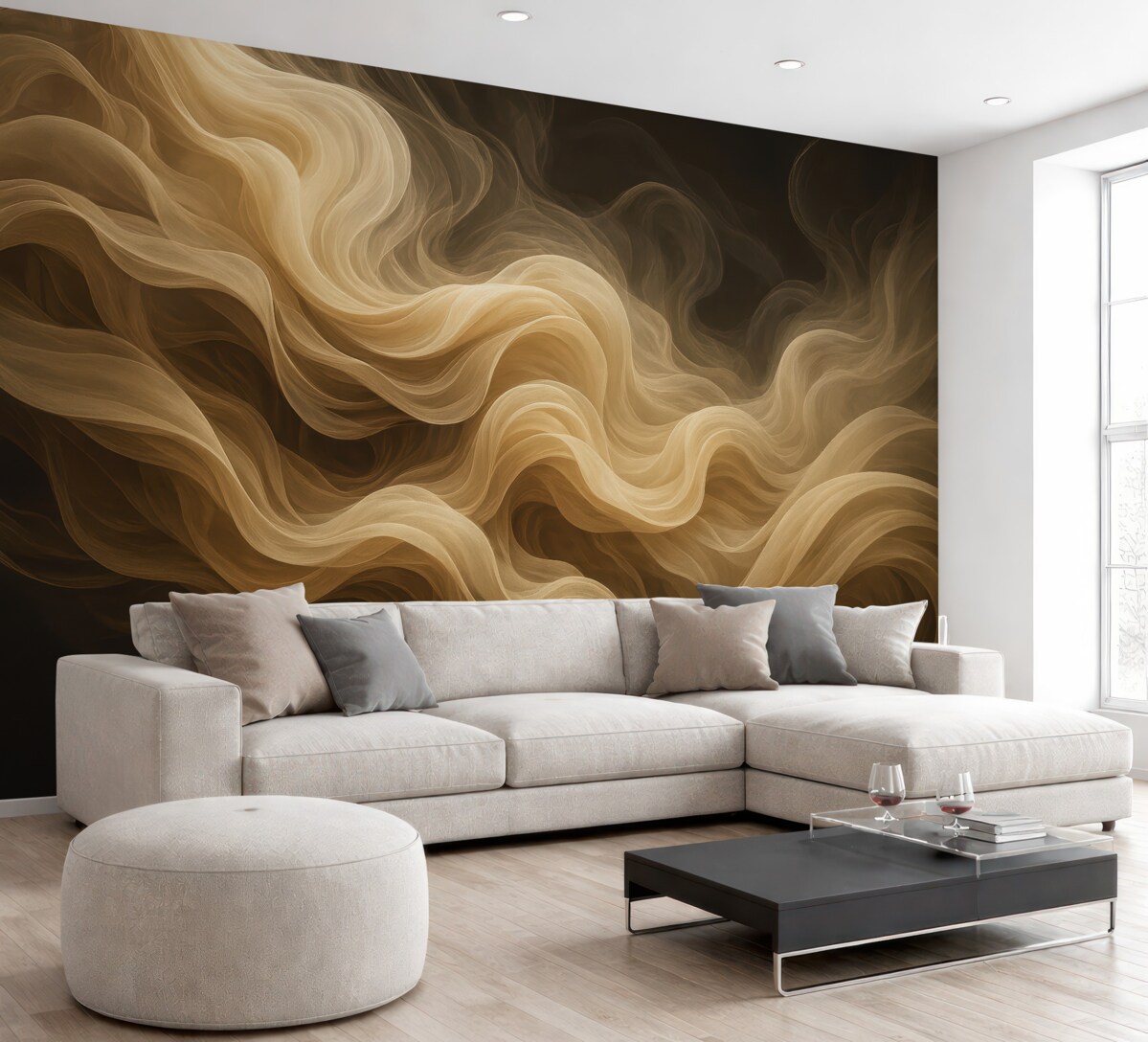 Fototapeta Abstrakcyjne smugi dymu.