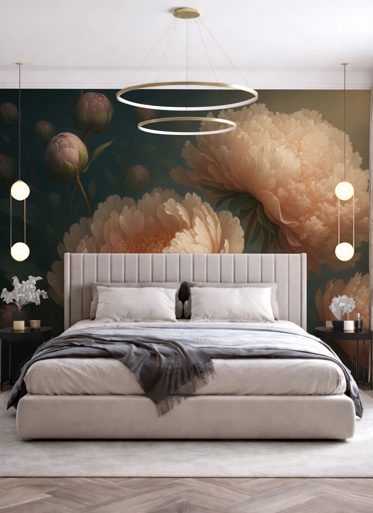 Fototapeta Kwiaty zachodu słońca.