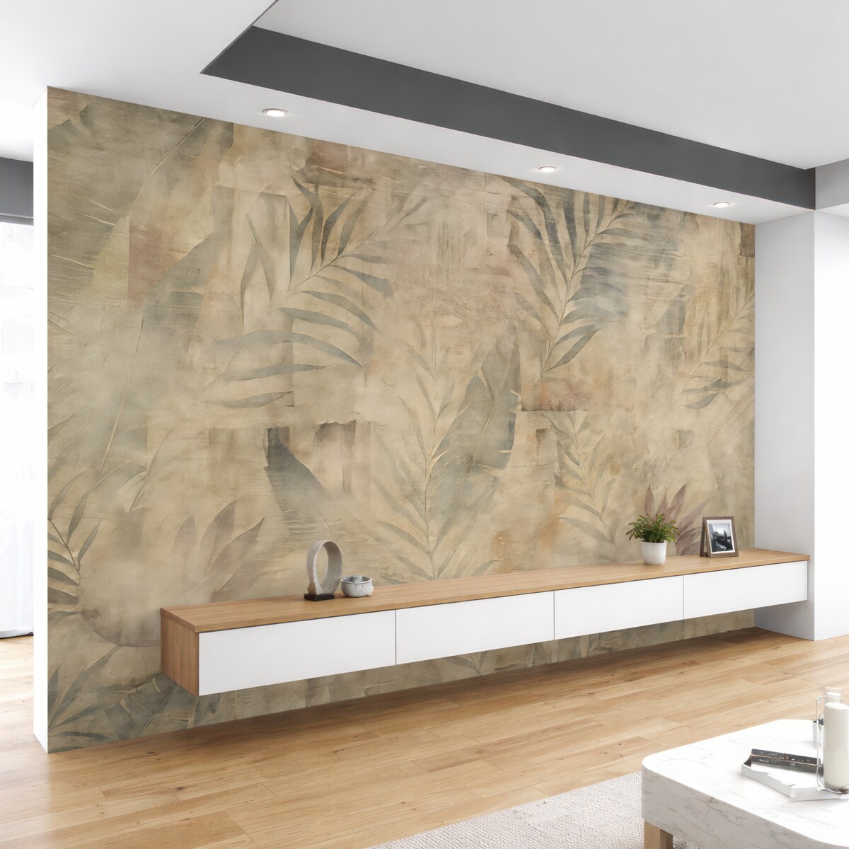 Fototapeta Akwarela tropikalne strych.