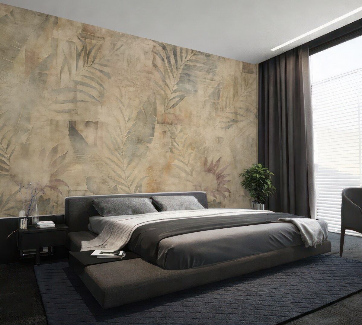 Fototapeta Akwarela tropikalne strych.