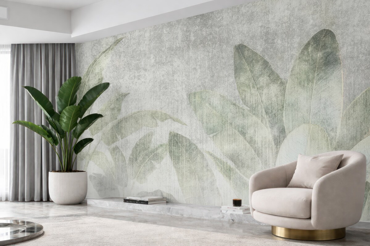 Fototapeta Palmy tropikalne w stylu loftowym.