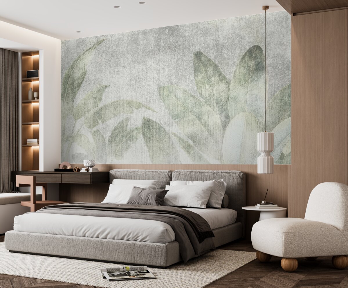 Fototapeta Palmy tropikalne w stylu loftowym.