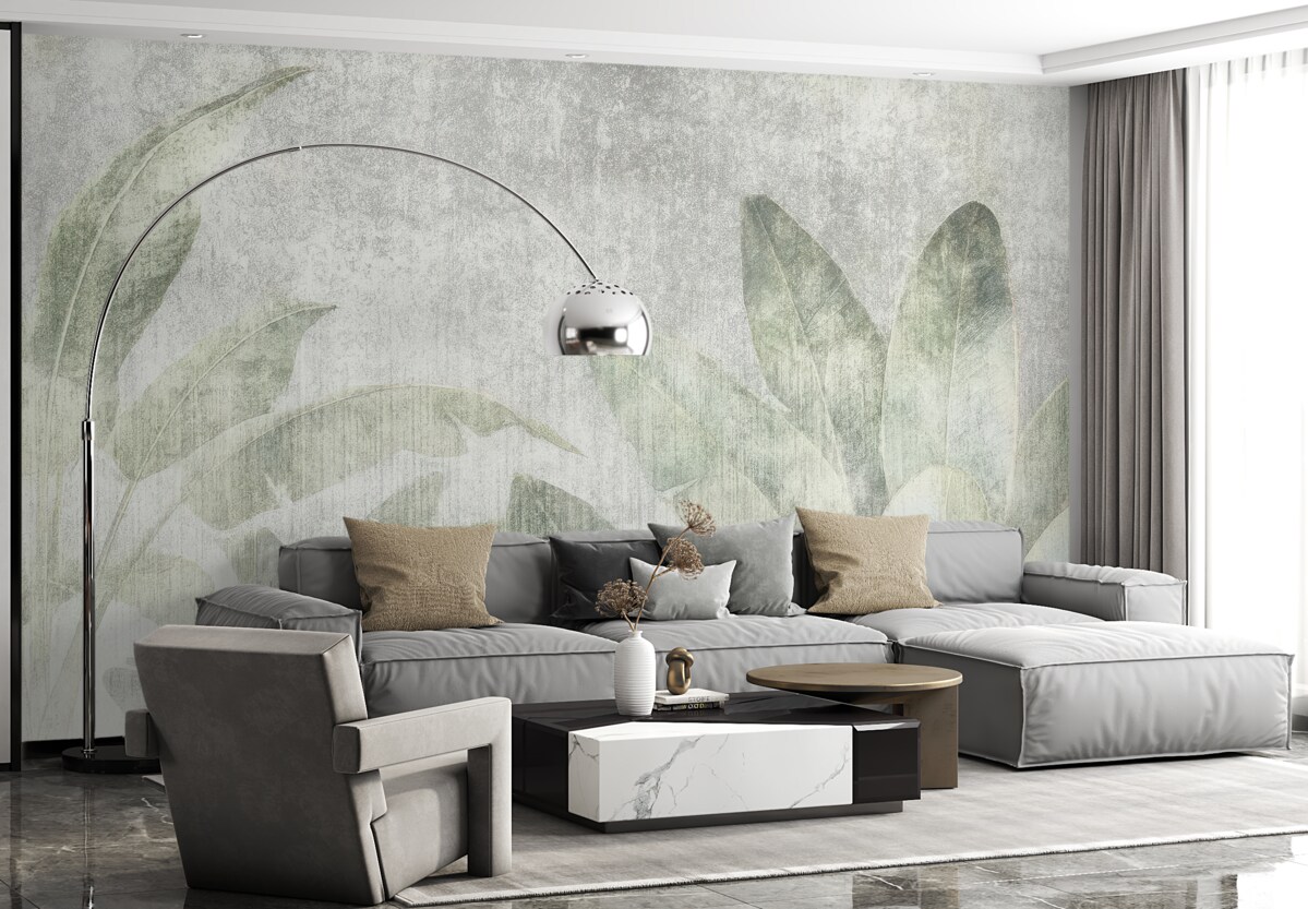 Fototapeta Palmy tropikalne w stylu loftowym.