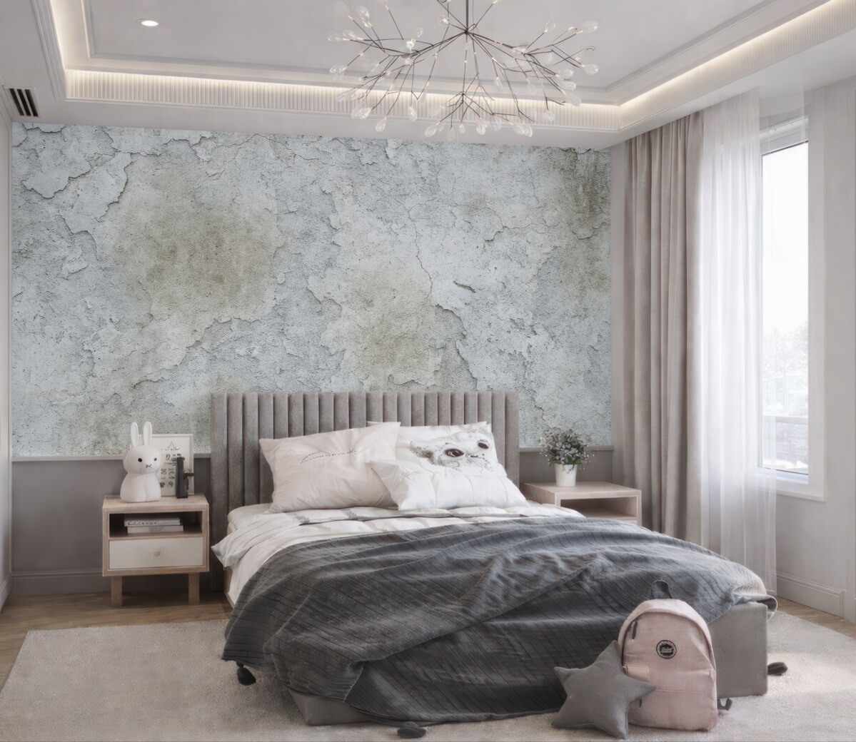 Fototapeta Betonowa ściana o szorstkiej powierzchni.