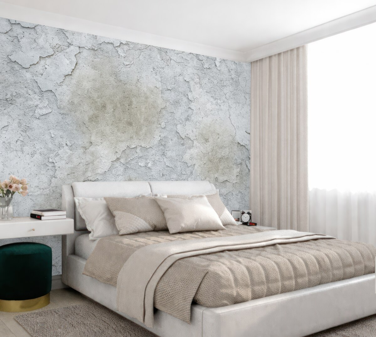 Fototapeta Betonowa ściana o szorstkiej powierzchni.