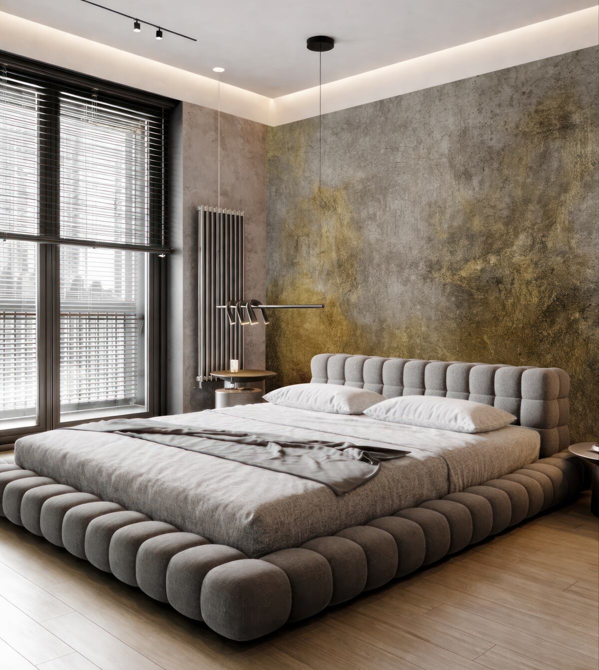 Fototapeta Zardzewiały betonowy płot.