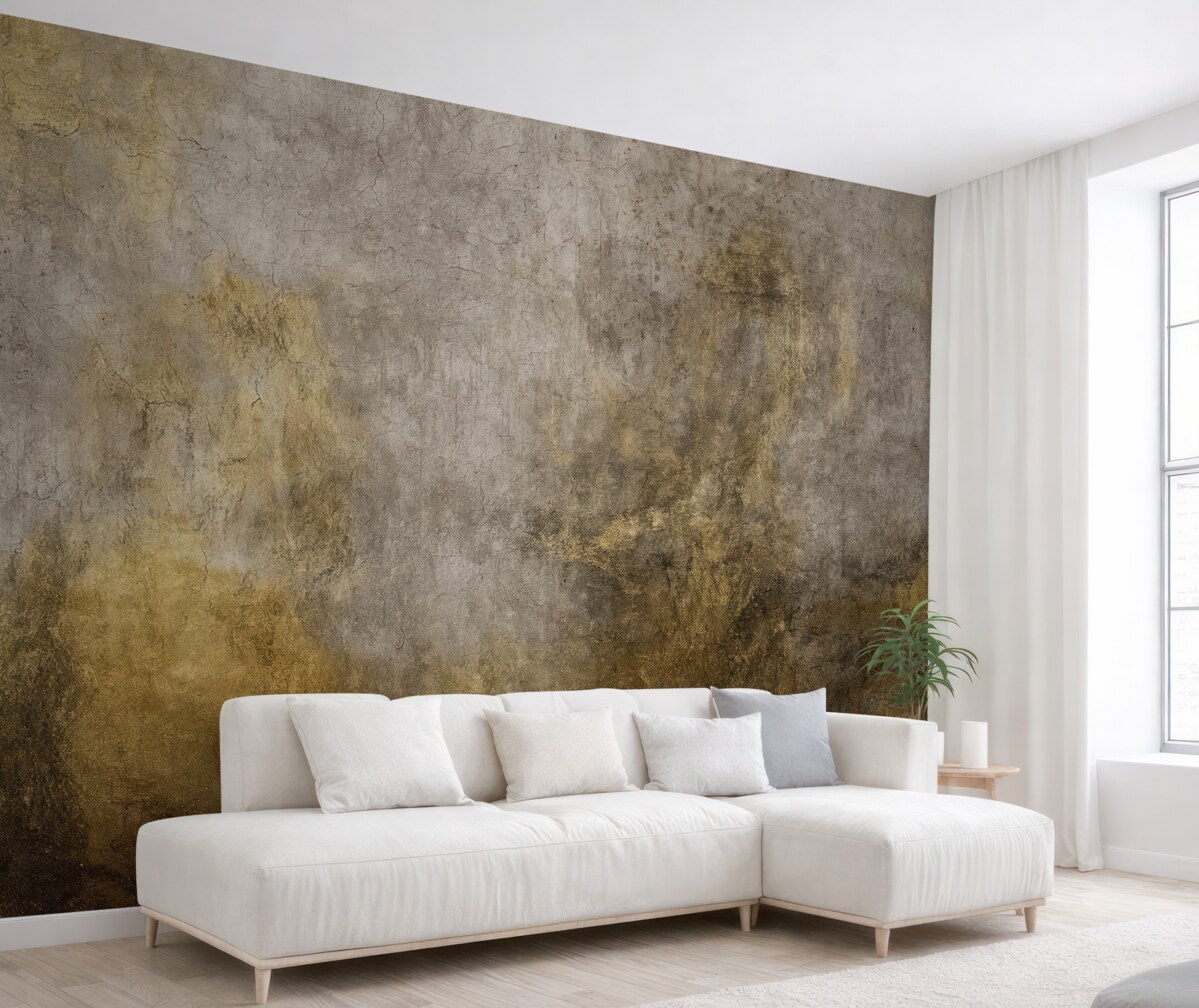 Fototapeta Zardzewiały betonowy płot.