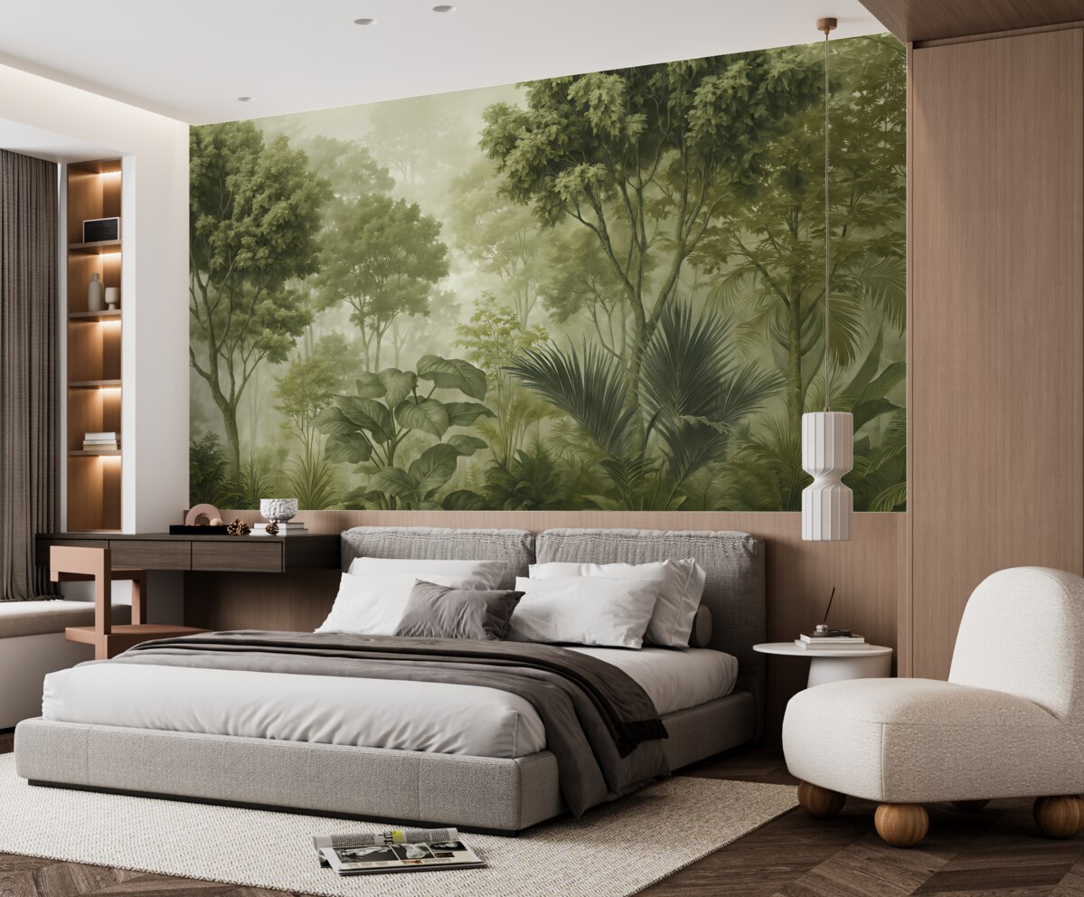 Fototapeta Świt w sercu lasu.