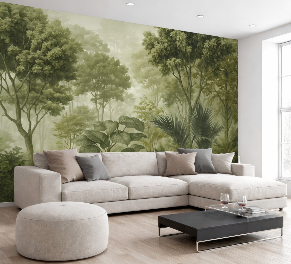 Fototapeta Świt w sercu lasu.