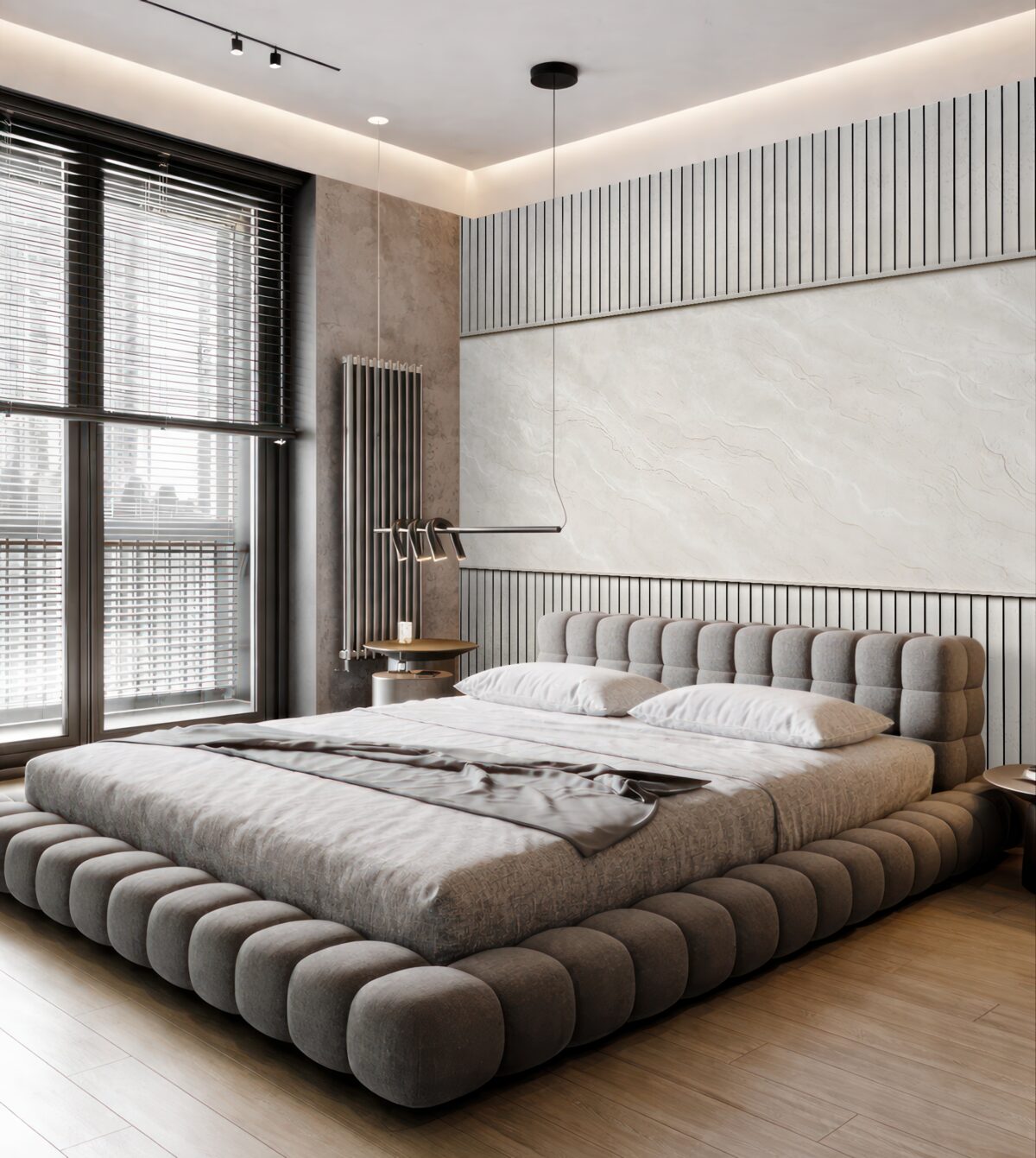 Fototapeta Drewniane pasy z marmuru.