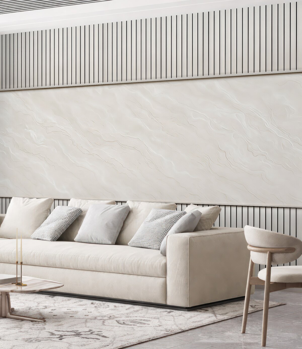 Fototapeta Drewniane pasy z marmuru.