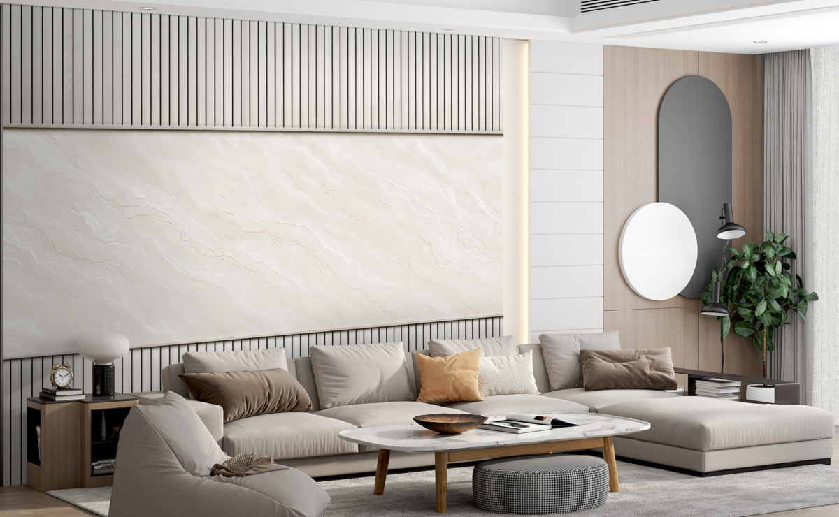 Fototapeta Drewniane pasy z marmuru.