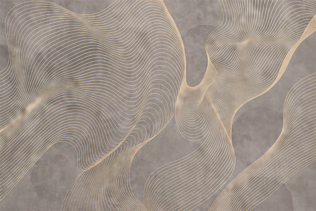 Fototapeta Faliste wzory w odcieniach piaskowych i beżowych.