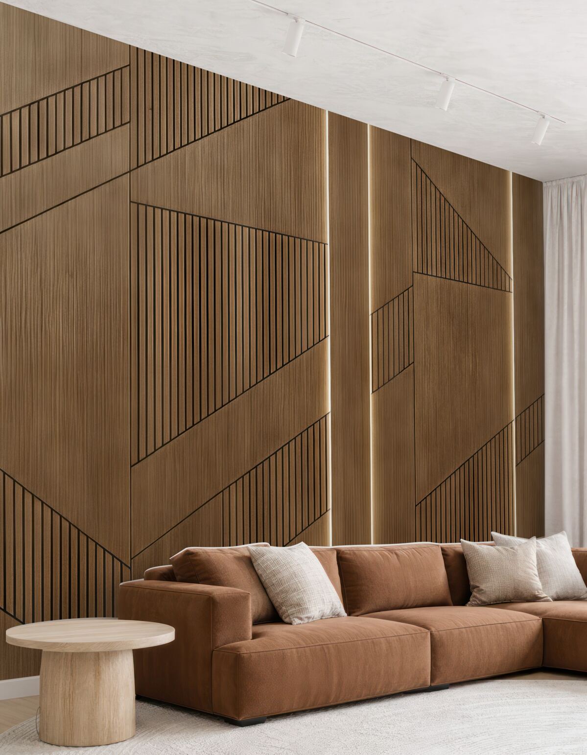 Fototapeta Drewno w formie panelu.