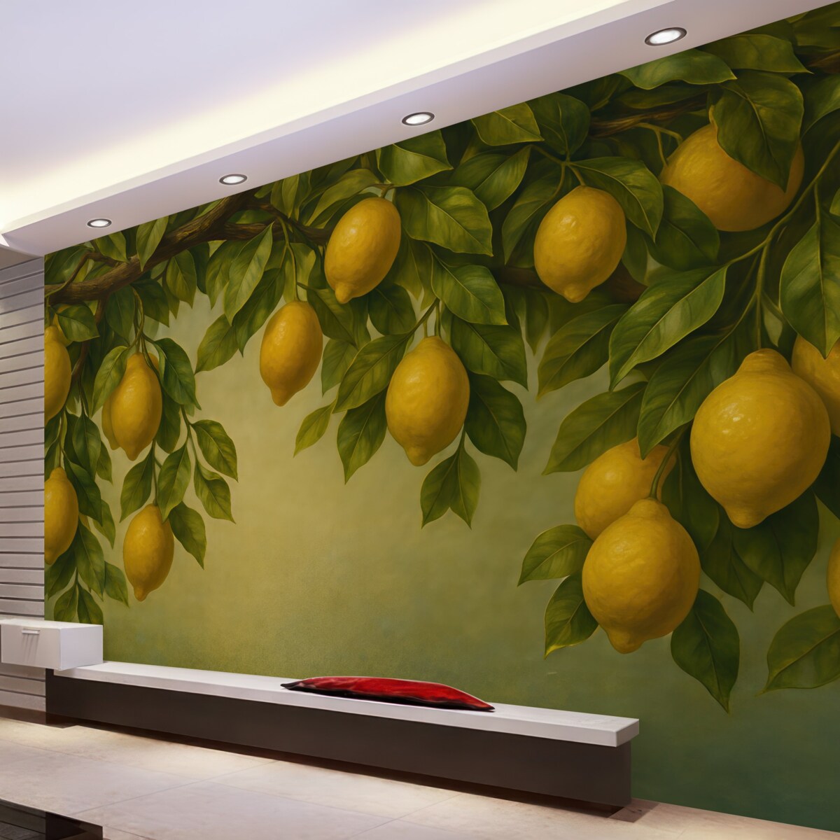 Fototapeta Vintage konary drzewa cytrynowego