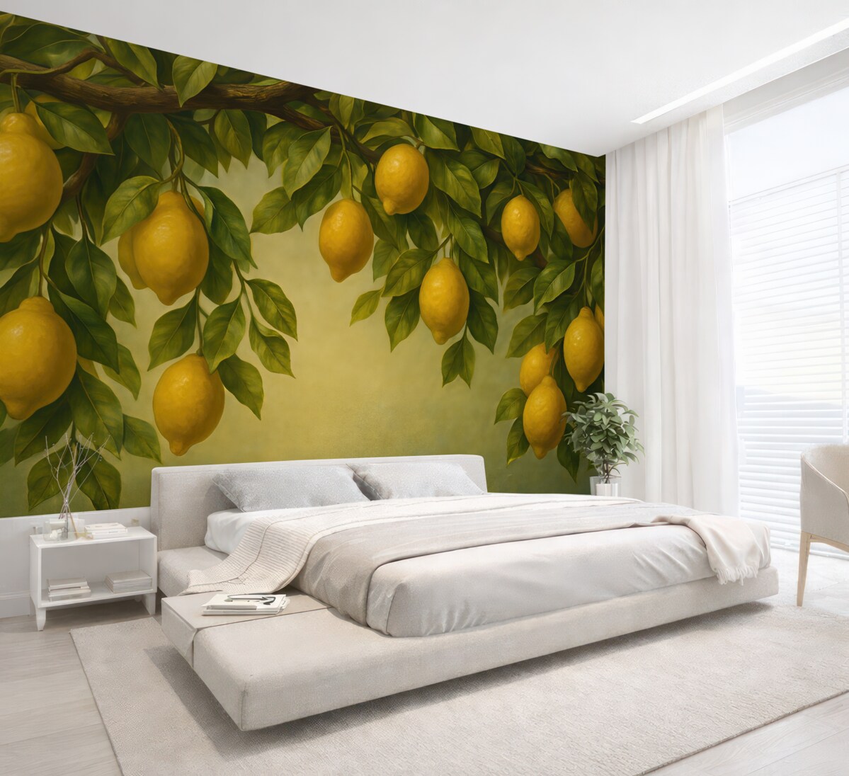 Fototapeta Vintage konary drzewa cytrynowego