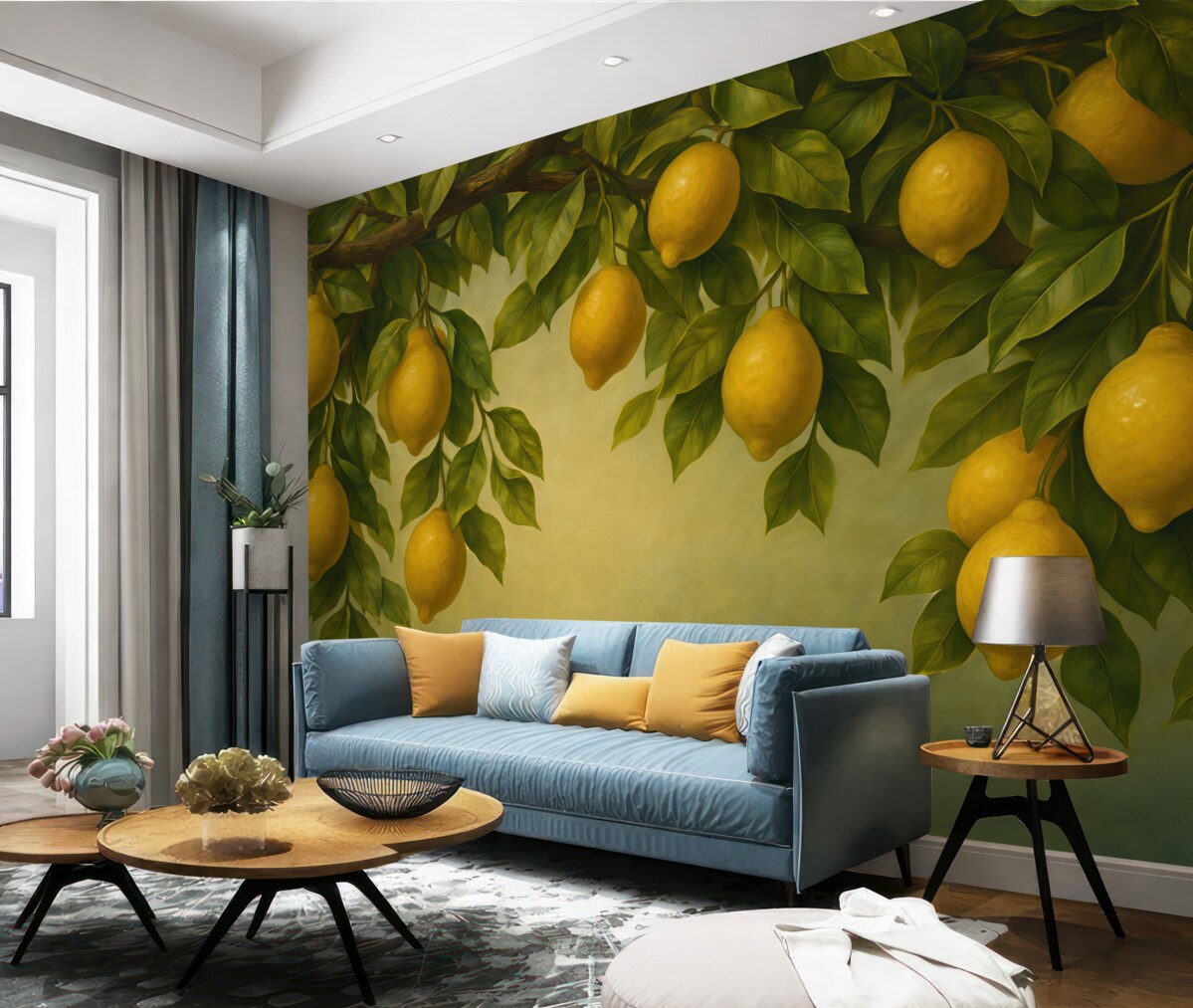 Fototapeta Vintage konary drzewa cytrynowego