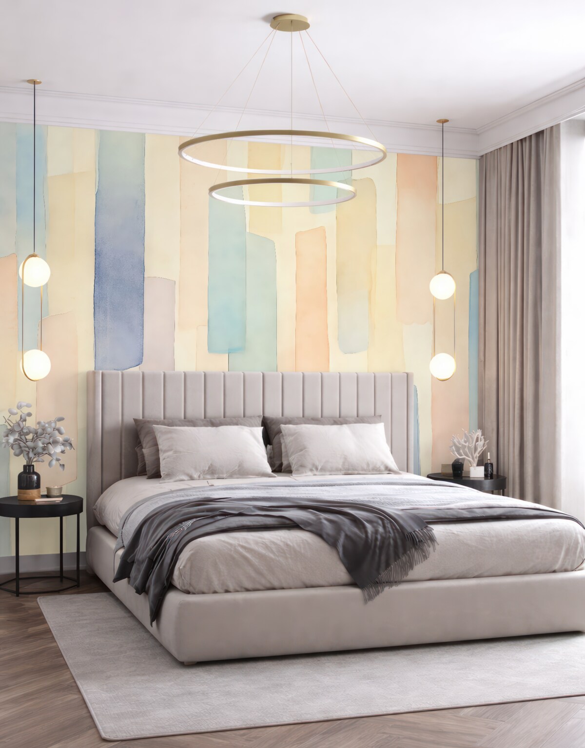 Fototapeta Pionowe wielokolorowe pasy.