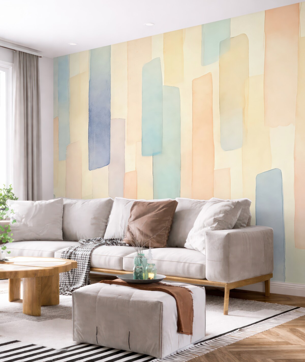 Fototapeta Pionowe wielokolorowe pasy.