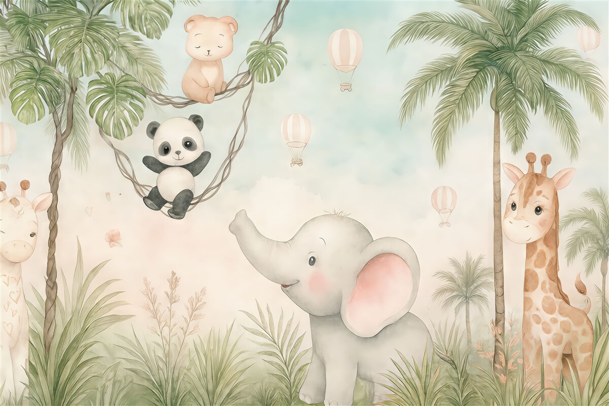 Fototapeta Cudowne stworzenia do pokoju dziecięcego.