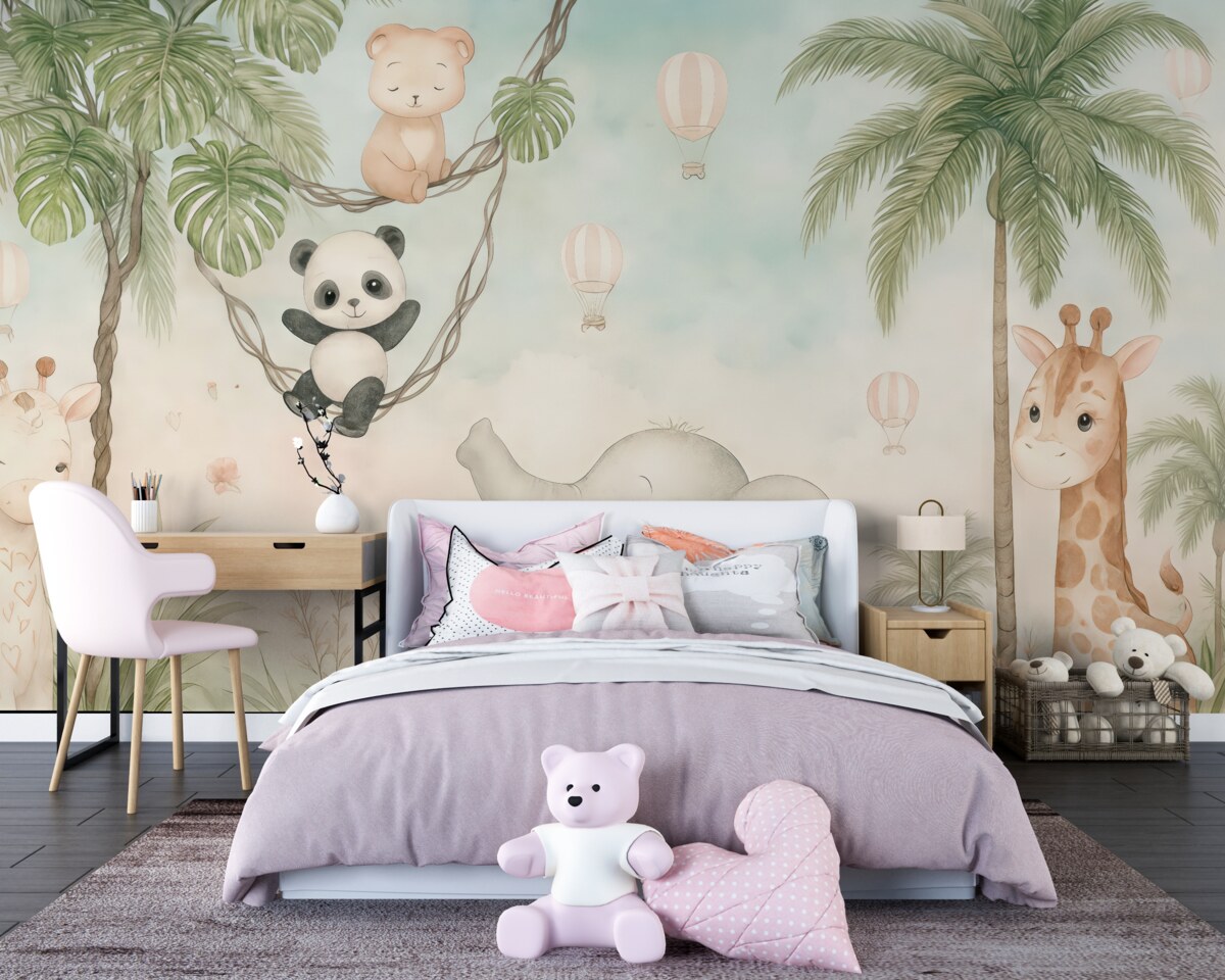 Fototapeta Cudowne stworzenia do pokoju dziecięcego.