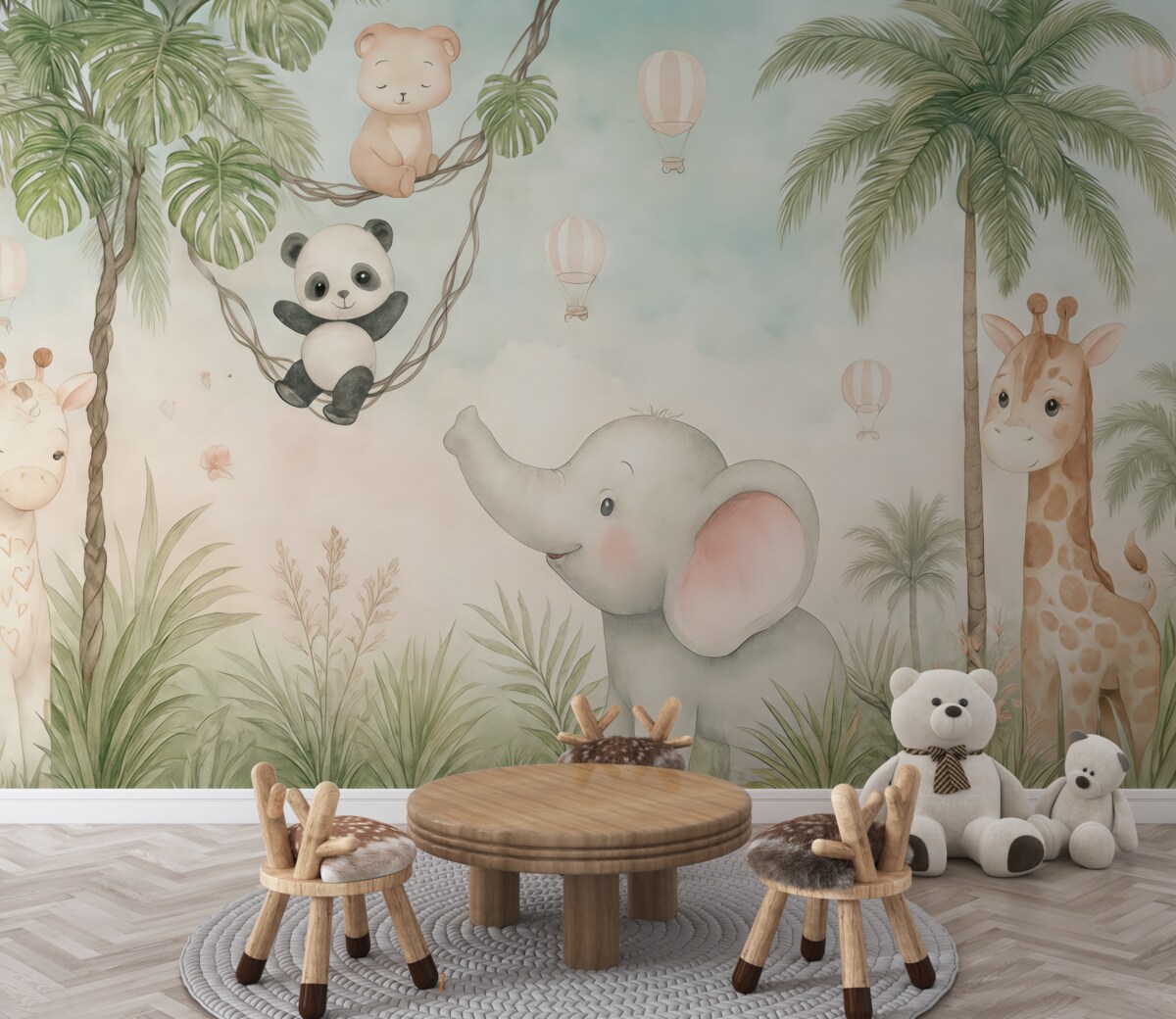 Fototapeta Cudowne stworzenia do pokoju dziecięcego.