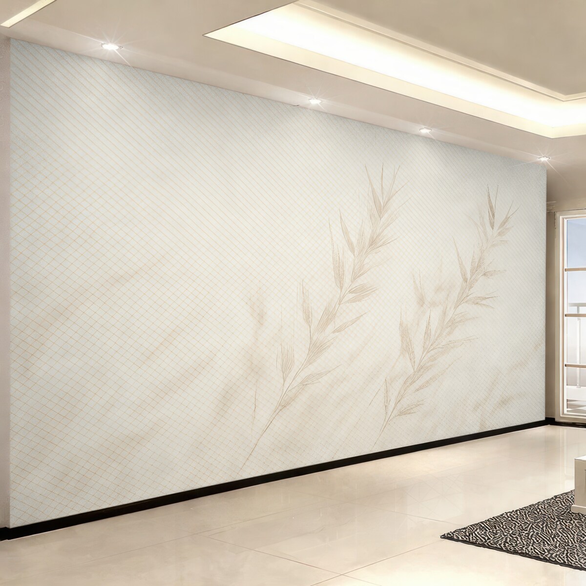 Fototapeta Suszone kwiaty o teksturze papieru w stylu vintage.