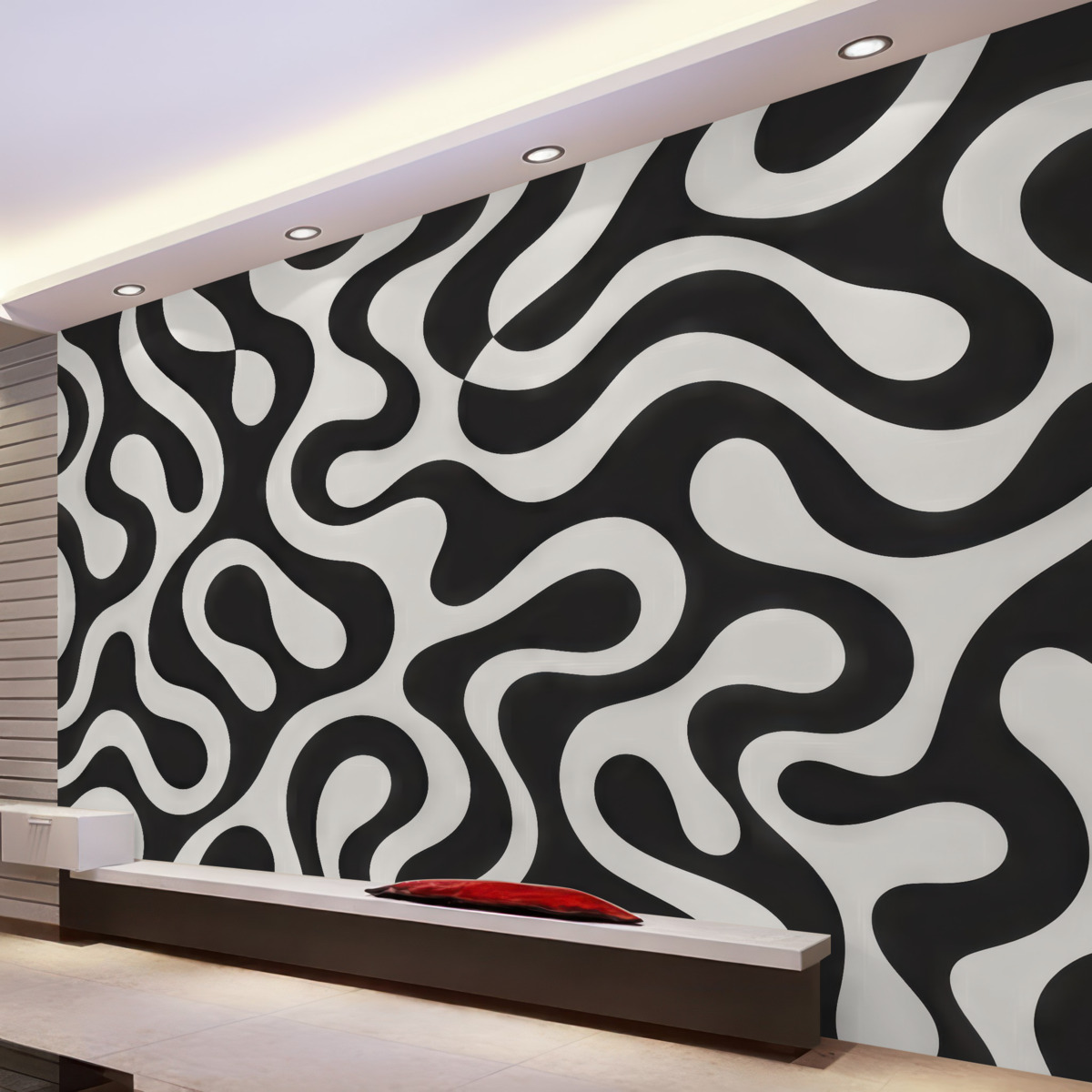 Fototapeta Stylowa abstrakcyjna tapeta w formie geometrycznej.