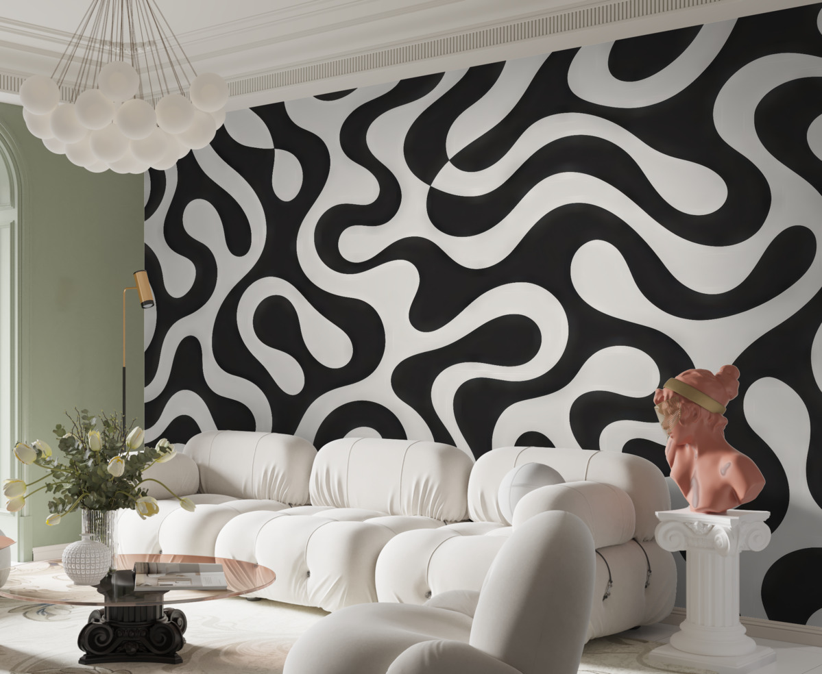 Fototapeta Stylowa abstrakcyjna tapeta w formie geometrycznej.