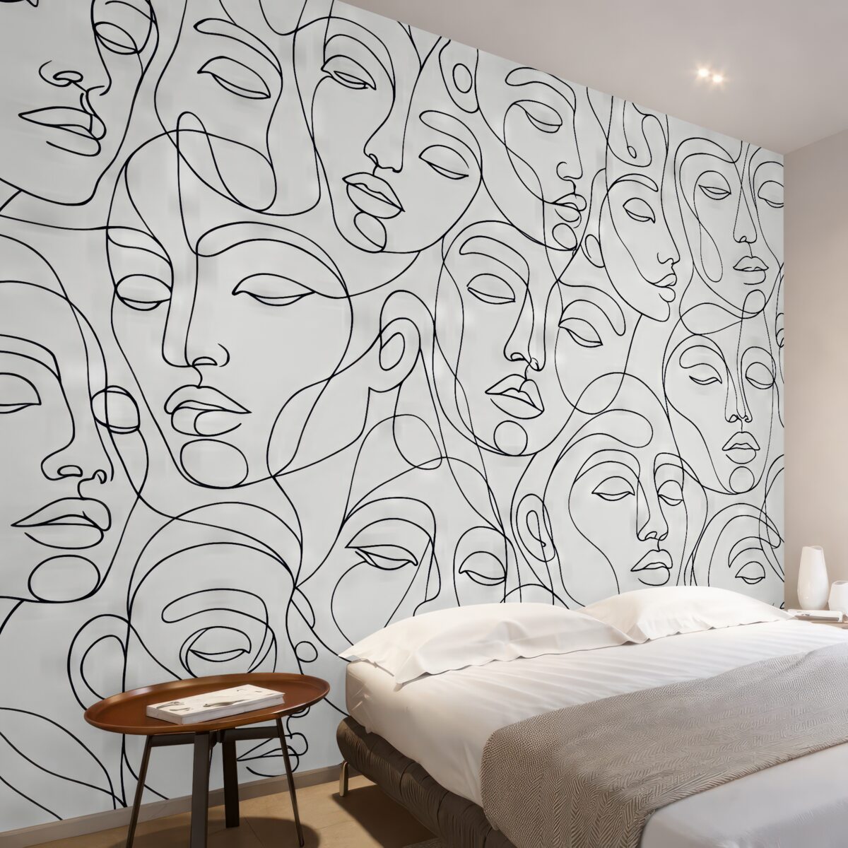 Fototapeta Minimalistyczna abstrakcja wizerunku kobiety.