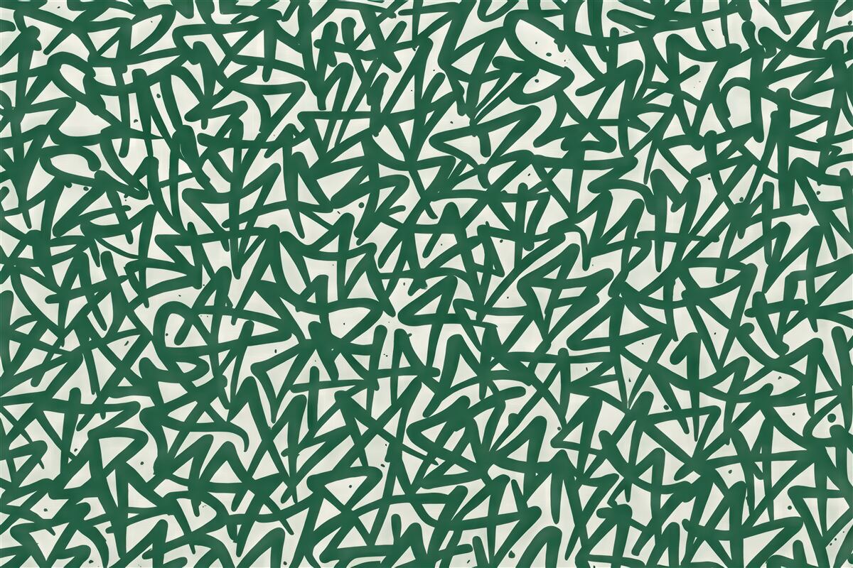 Fototapeta Graffiti Emocje: Zielony