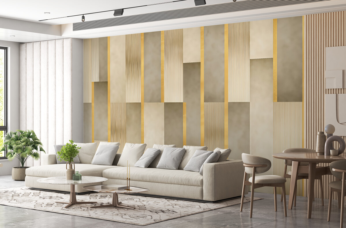 Fototapeta Klasyczne panele z ozdobnymi elementami.